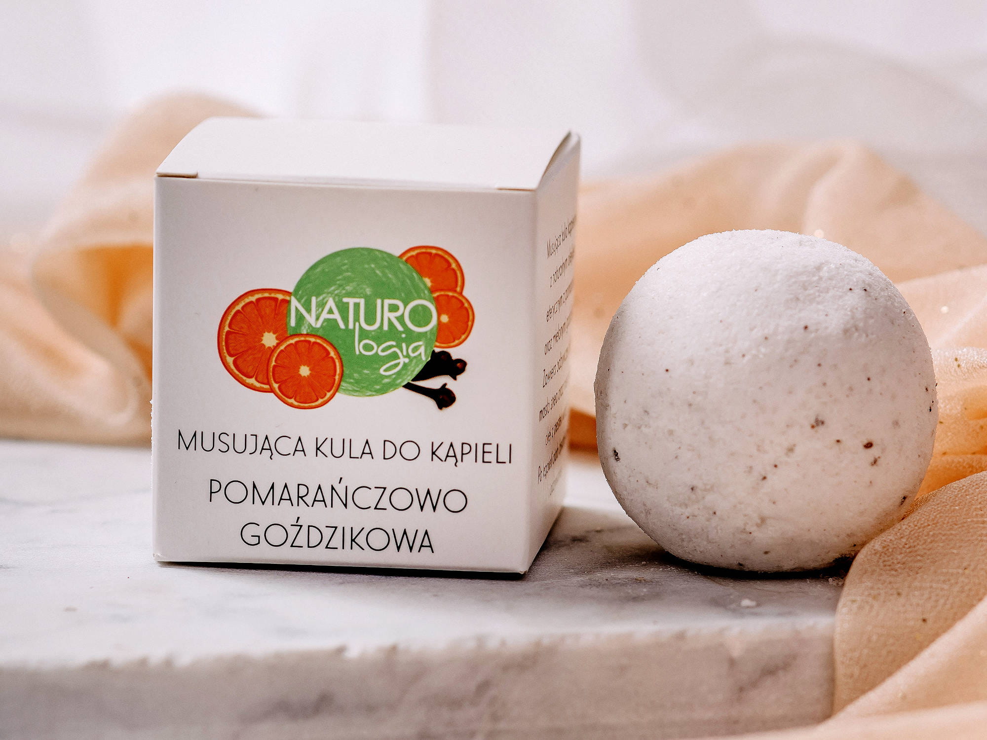Kula do kąpieli Pomarańczowo - Goździkowa